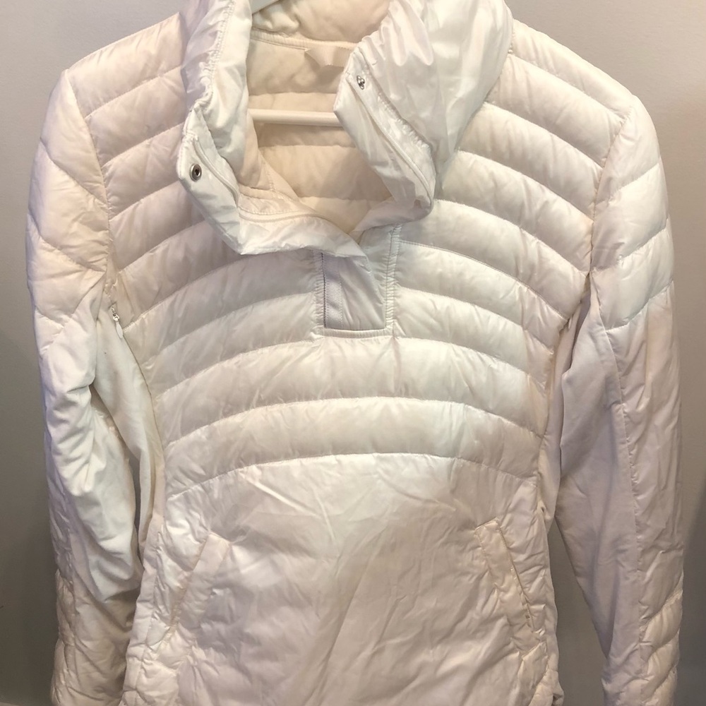 Lululemon Athletica White Puffer Jacket